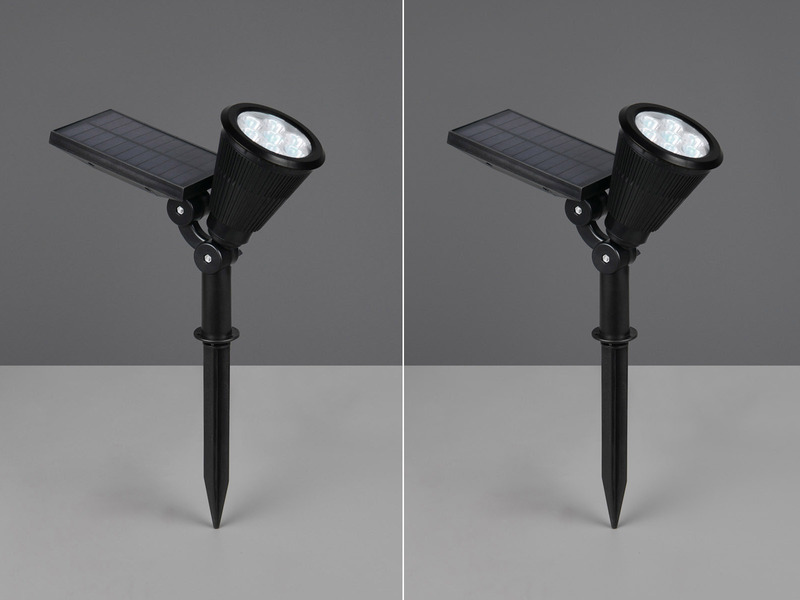 2er Set Solar Deko Gartenstrahler schwenkbar mit RGB Farbwechsel