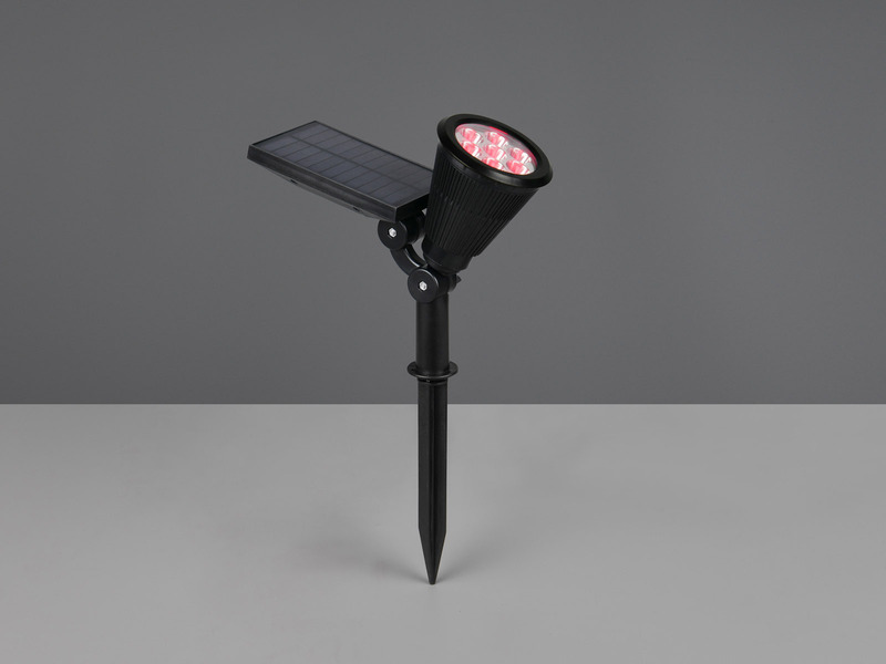 2er Set Solar Deko Gartenstrahler schwenkbar mit RGB Farbwechsel