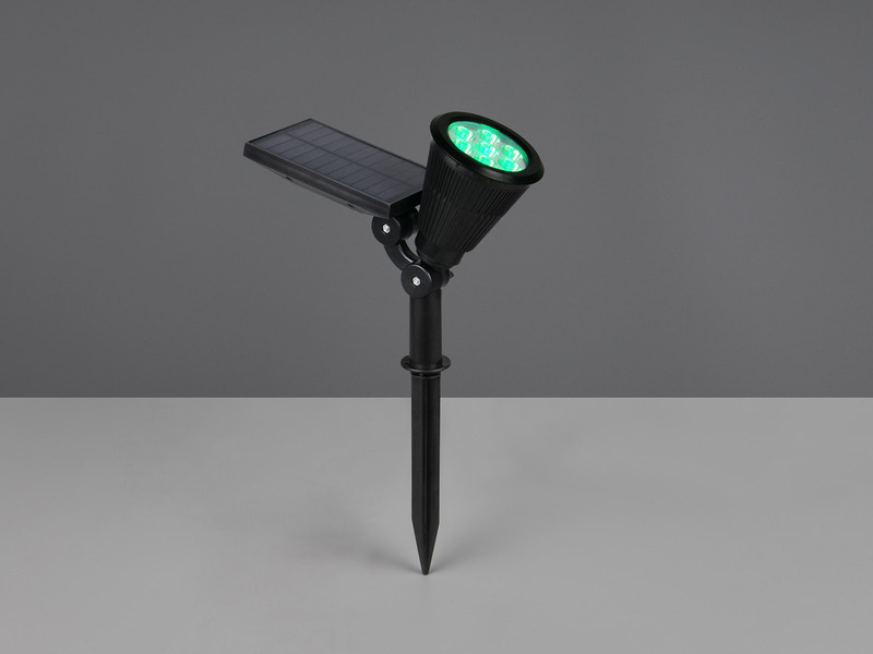 2er Set Solar Deko Gartenstrahler schwenkbar mit RGB Farbwechsel