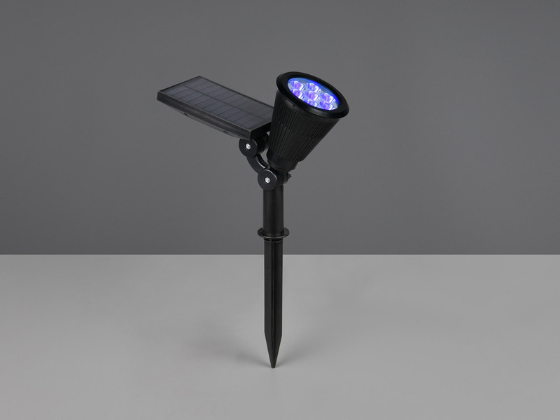 2er Set Solar Deko Gartenstrahler schwenkbar mit RGB Farbwechsel