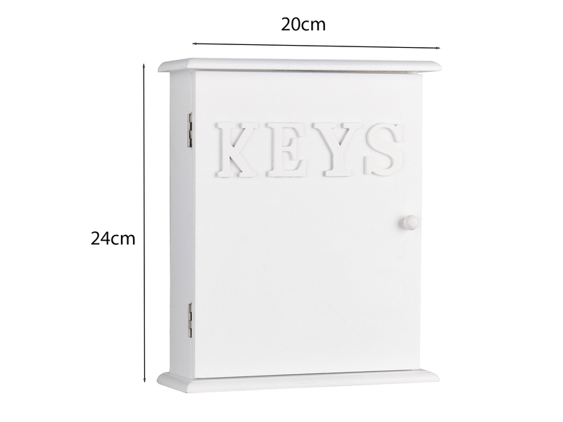 Kleiner Schlüsselkasten SHELLY Weiß, Höhe 24cm