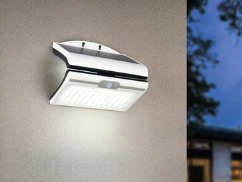 Solar Wandleuchte MACAPA mit Bewegungsmelder & dezentem Dauerlicht