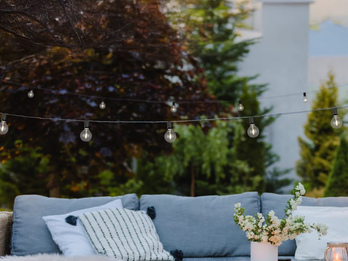 Outdoor Lichterkette MOOD mit Solar & USB aufladbar, Länge 5,7 Meter