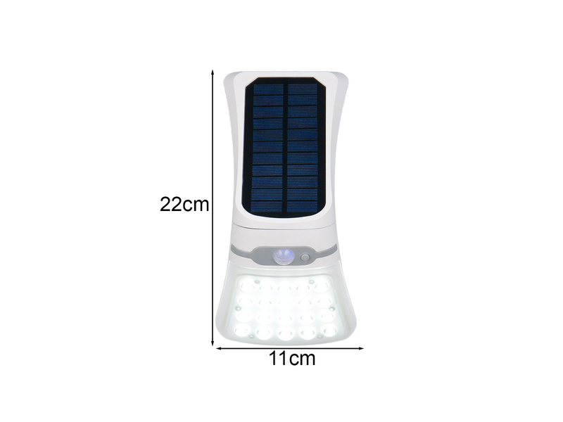 Solar Wandleuchte DIADEMA mit Bewegungsmelder & dezentem Dauerlicht