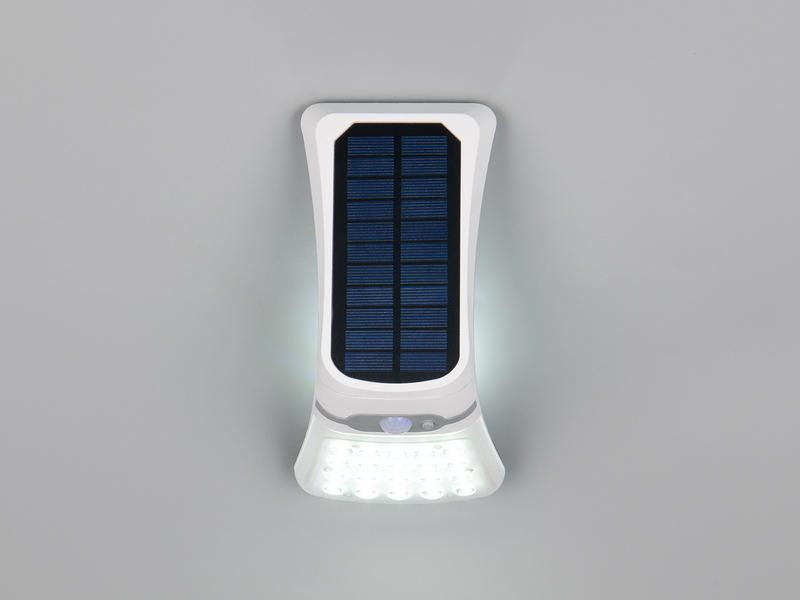 2er SET Solar Wandleuchten mit Bewegungsmelder & dezentem Dauerlicht
