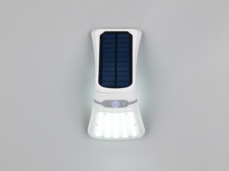2er SET Solar Wandleuchten mit Bewegungsmelder & dezentem Dauerlicht