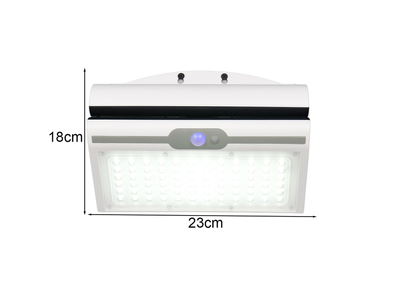 2er SET Solar Wandleuchte mit Bewegungsmelder & dezentem Dauerlicht