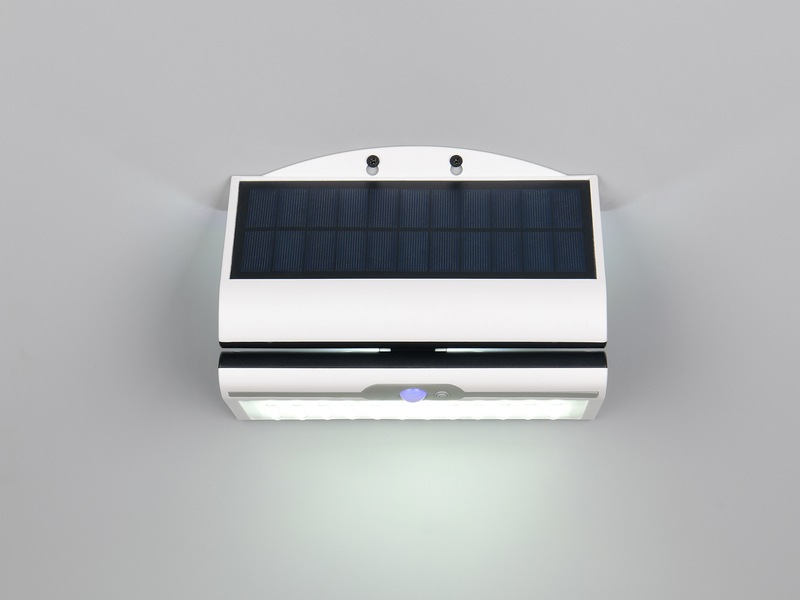 2er SET Solar Wandleuchte mit Bewegungsmelder & dezentem Dauerlicht