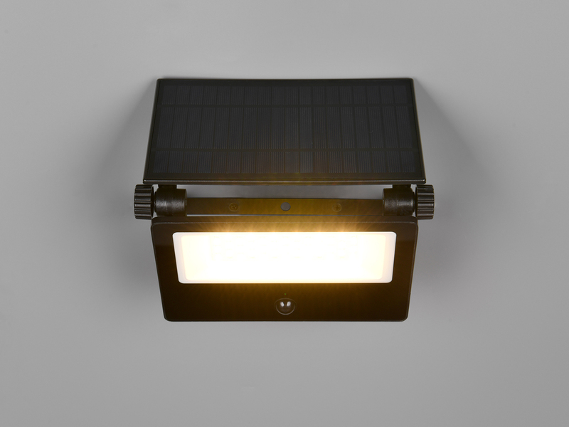 2er SET Solarstrahler außen mit Bewegungsmelder, Breite 20cm