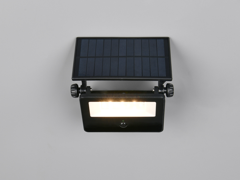 2er SET Solarstrahler außen mit Bewegungsmelder, Breite 14cm