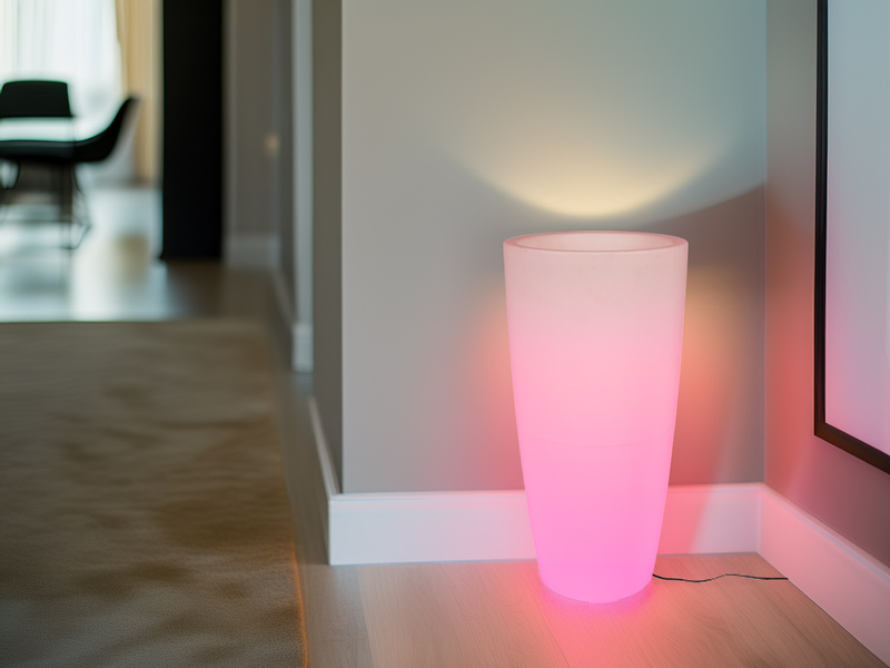 LED Blumentopfleuchte mit RGB Farbwechsel für Innen & Außen, Höhe 75cm