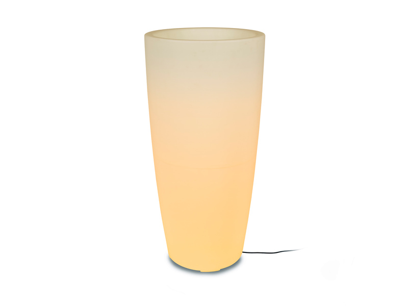 LED Blumentopfleuchte mit RGB Farbwechsel für Innen & Außen, Höhe 75cm