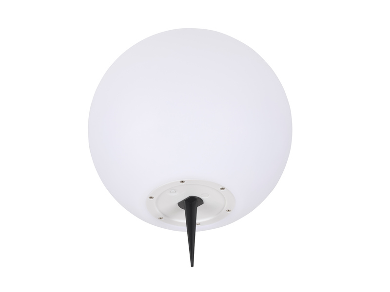 LED Solarkugel Garten mit Erdspieß & RGB Farbwechsel über Touch, Ø 30cm