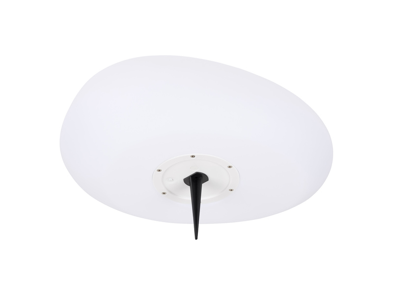 LED Solar Deko Steinleuchte mit RGB Farbwechsel über Touch, Breite 40cm