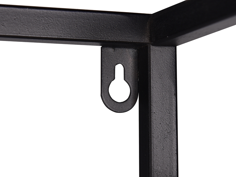 Weinregal ANNABELL Schwarz aus Metall für 6 Flaschen, Höhe 70cm