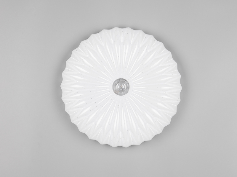 LED Deckenleuchte ATARIS flach mit Fernbedienung Weiß, Ø 38cm