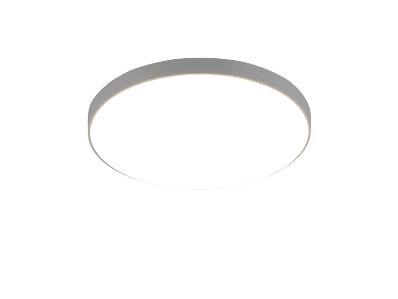 Flache LED Deckenleuchte SPICA in Titan, IP44 Badezimmer geeignet, Ø 27cm