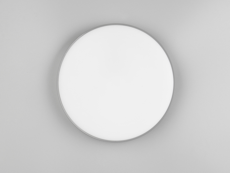 Flache LED Deckenleuchte SPICA in Titan, IP44 Badezimmer geeignet, Ø 27cm