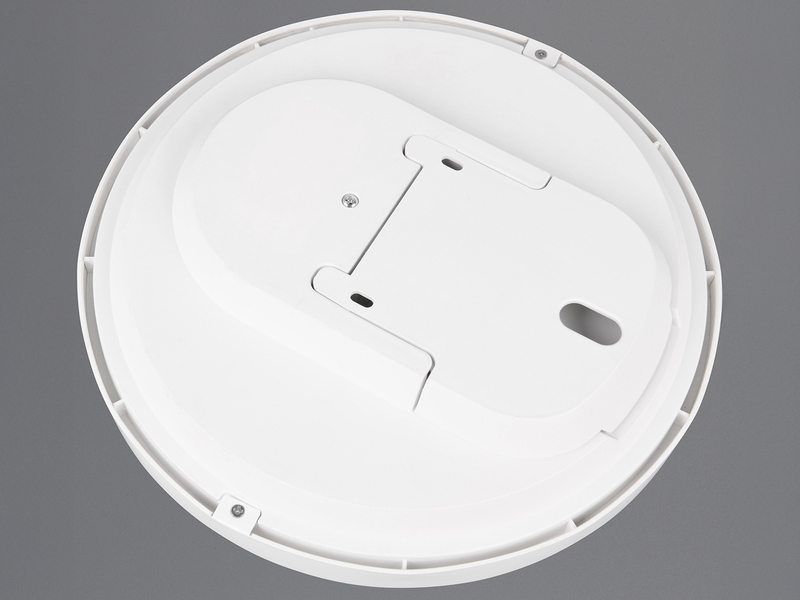 Flache LED Deckenleuchte SPICA in Titan, IP44 Badezimmer geeignet, Ø 27cm