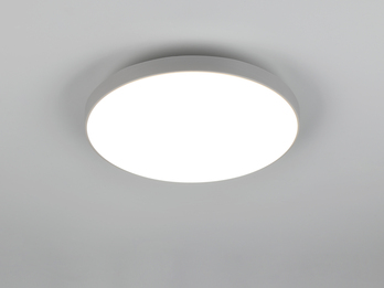Flache LED Deckenleuchte SPICA in Titan, IP44 Badezimmer geeignet, Ø 27cm