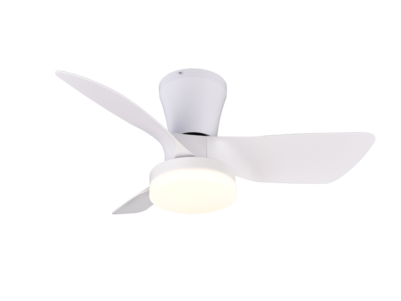 Deckenventilator RANDERS mit Licht und Fernbedienung in Weiß, Ø 76cm