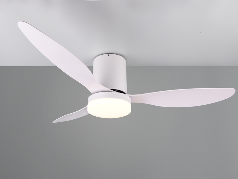 Deckenventilator GÖTEBORG mit Licht und Fernbedienung in Weiß, Ø 132cm