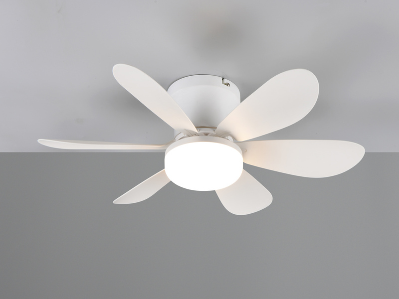 Deckenventilator LUND mit Licht und Fernbedienung in Weiß, dimmbar Ø 53cm