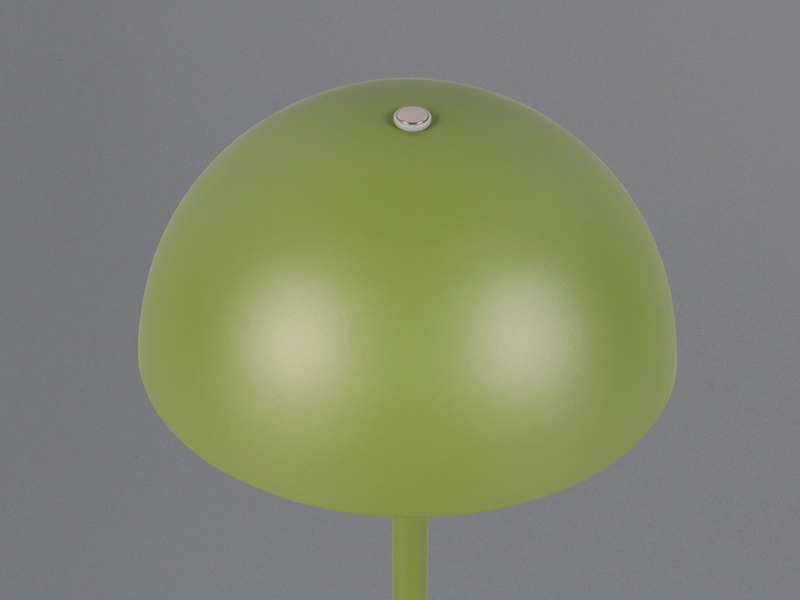 Akku Tischleuchte MUNOZ Grün dimmbar & per USB aufladbar, Höhe 21cm