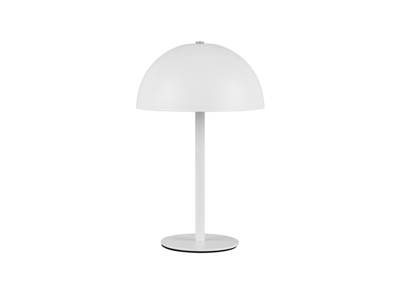 Akku Tischleuchte MUNOZ Weiß, Touch dimmbar, USB aufladbar, 21cm klein