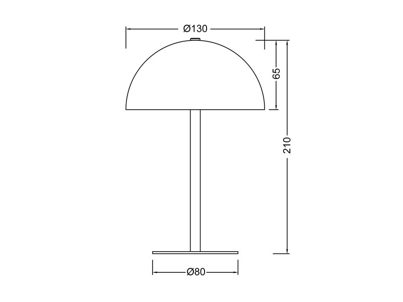 Akku Tischleuchte MUNOZ Schwarz dimmbar & per USB aufladbar, Höhe 21cm
