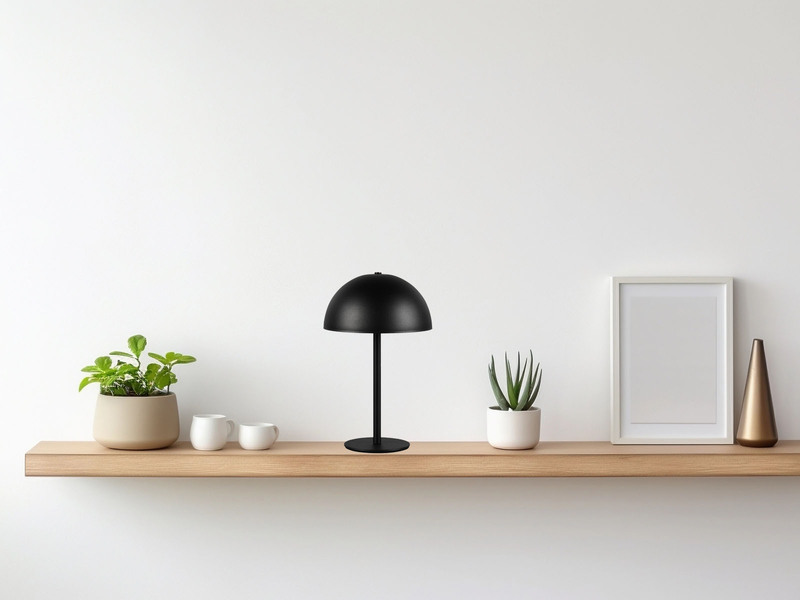 Akku Tischleuchte MUNOZ Schwarz dimmbar & per USB aufladbar, Höhe 21cm