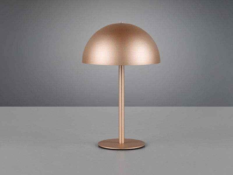 Akku Tischleuchte MUNOZ Coffee dimmbar & per USB aufladbar, Höhe 21cm