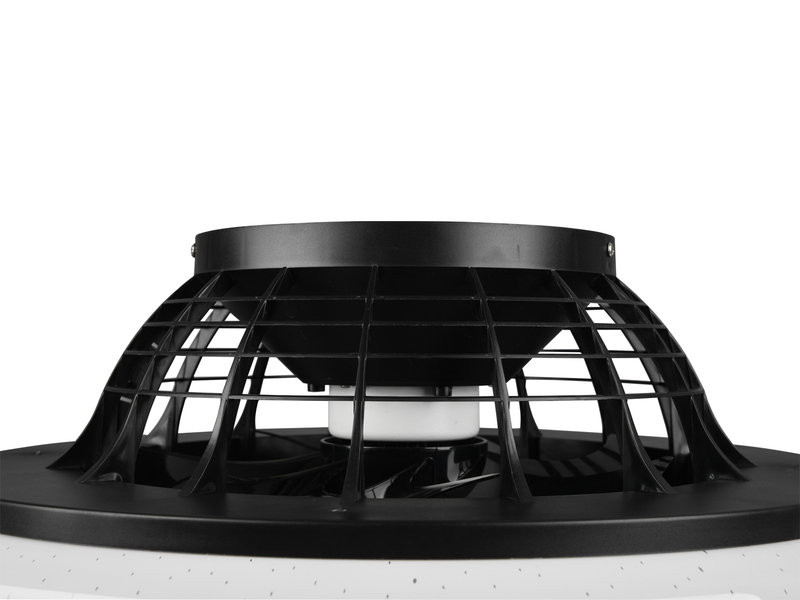 LED Deckenleuchte mit Ventilator, Fernbedienung & Wandhalterung, Ø50cm