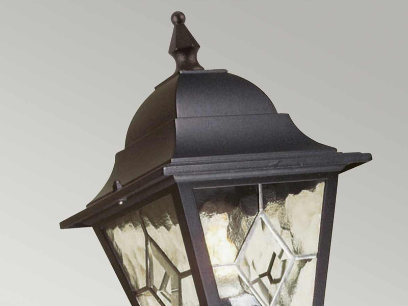 LED Außenwandleuchte Laterne stehend mit Bewegungsmelder, Höhe 47cm