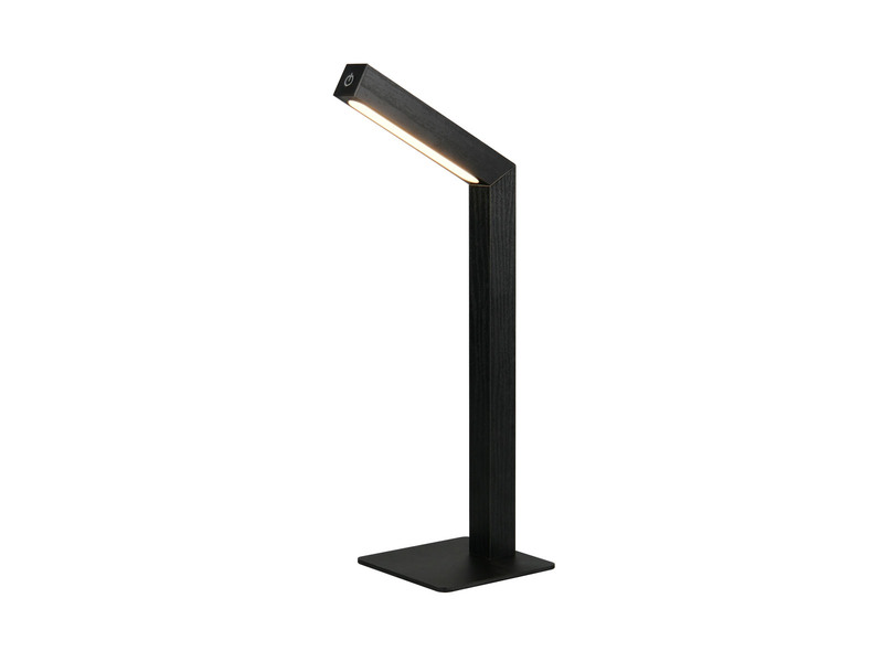 Magnetische Akku Schreibtischlampe SKIP Schwarz, dimmbar, Höhe 37cm