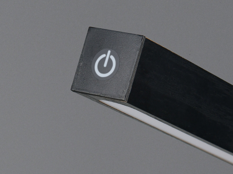 Magnetische Akku Schreibtischlampe SKIP Schwarz, dimmbar, Höhe 37cm