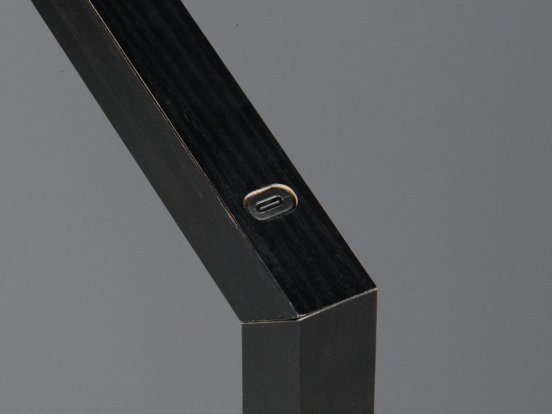 2er SET Akku Schreibtischlampen magnetisch in Schwarz, Höhe 37cm