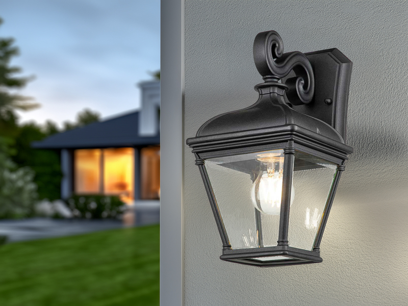Außenwandleuchte BAYVIEW Landhausstil Hängelaterne, Höhe 33,5cm