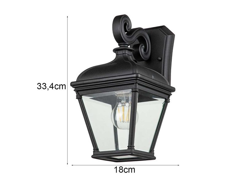 Außenwandleuchte BAYVIEW Landhausstil Hängelaterne, Höhe 33,5cm