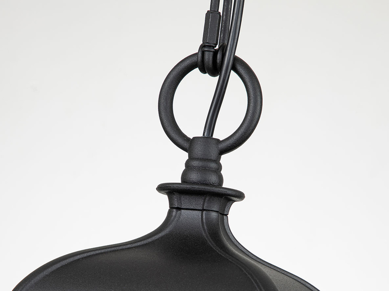 Outdoor Hängelampe BAYVIEW Kettenlaterne Landhausstil, max. Höhe 141cm