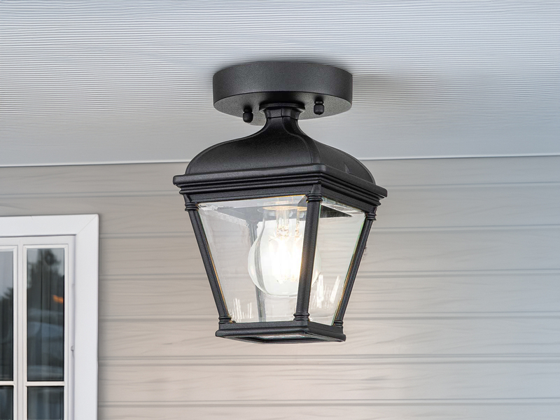 Außen Deckenleuchte BAYVIEW Laterne im Landhausstil, Höhe 22,5cm