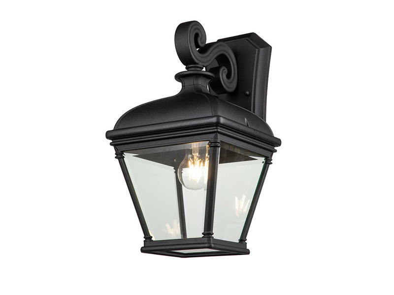 LED Außenwandleuchte große Landhausstil Hängelaterne, Höhe 42cm