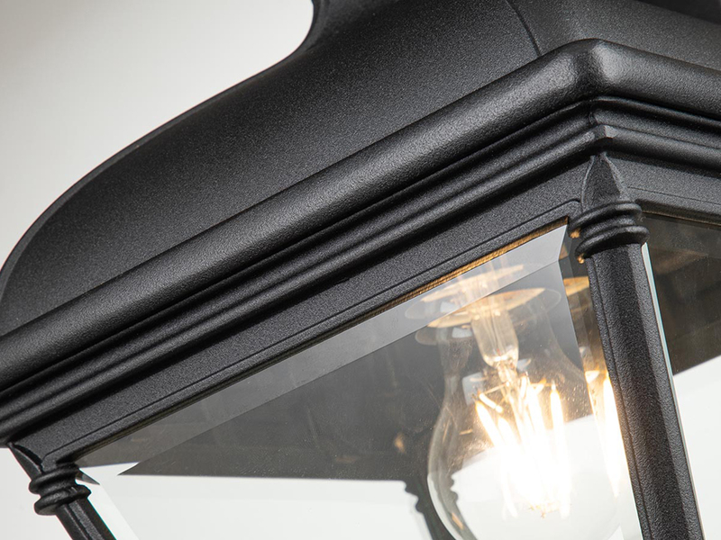 LED Außenwandleuchte große Landhausstil Hängelaterne, Höhe 42cm