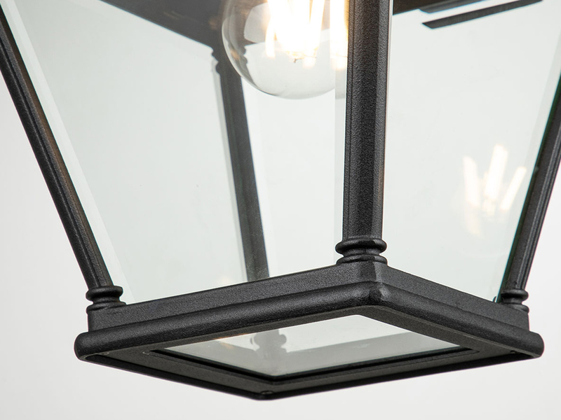 LED Außenwandleuchte große Landhausstil Hängelaterne, Höhe 42cm