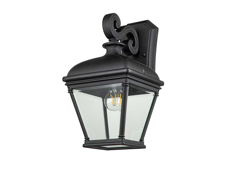LED Außenwandleuchte große Landhausstil Hängelaterne, Höhe 42cm