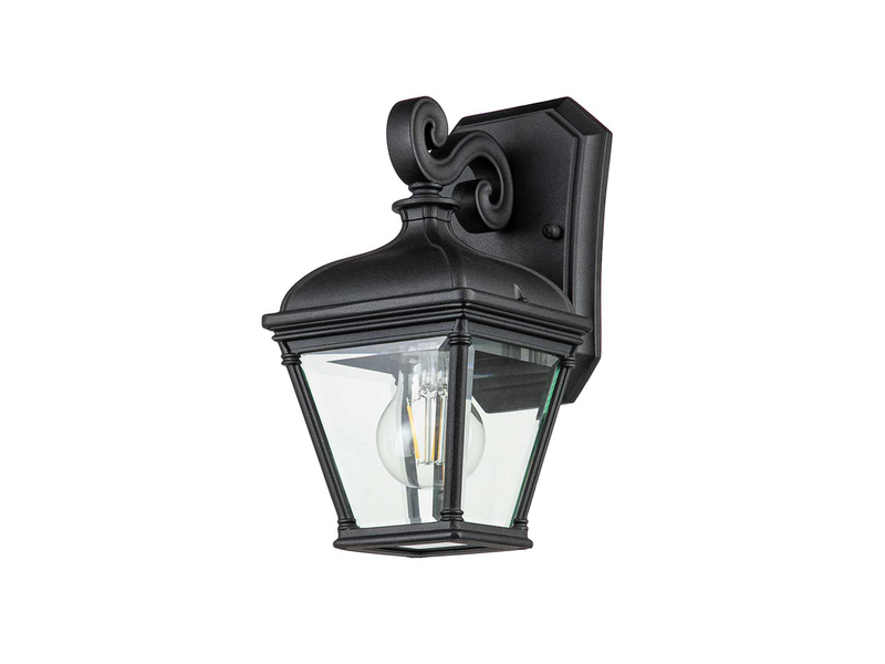 LED Außenwandleuchte kleine Landhausstil Hängelaterne, Höhe 27,5cm