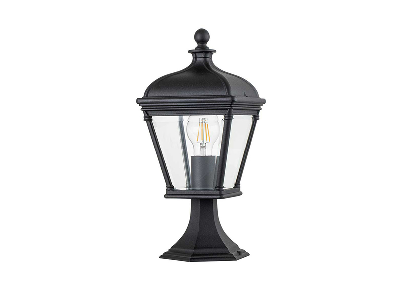 LED Sockelleuchte Garten Laterne im Landhausstil, Höhe 39,5cm