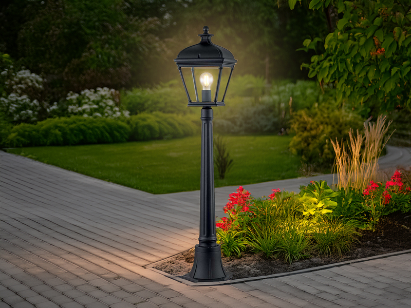 LED Wegeleuchte Garten Laterne im Landhausstil, Höhe 104cm