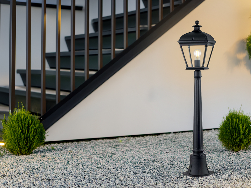 LED Wegeleuchte Garten Laterne im Landhausstil, Höhe 104cm