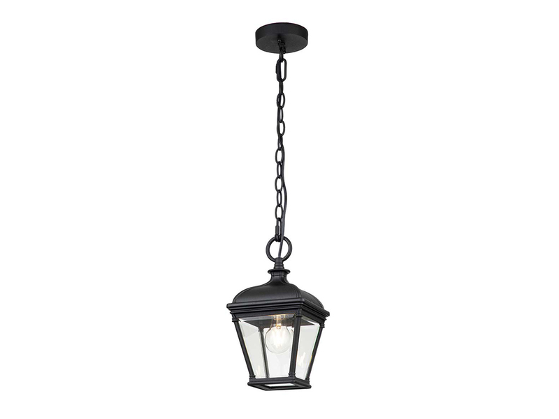 LED Outdoor Hängelampe Kettenlaterne Landhausstil, max. Höhe 141cm